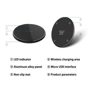 15W Fast Wireless Charger Pad - Lukas shop %
