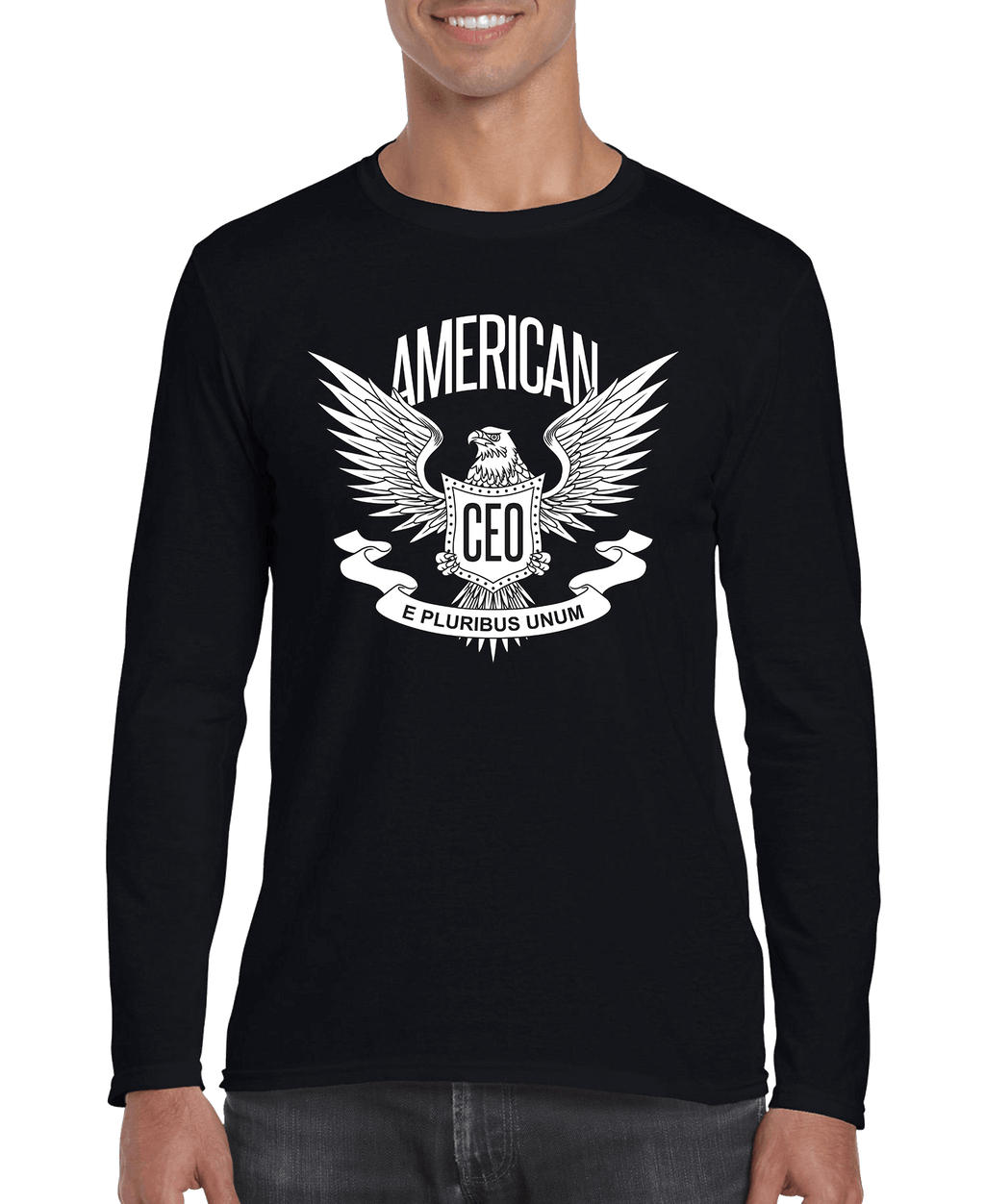 American CEO Patriotic Eagle Men's Long Sleeve Shirt - Lukas shop %