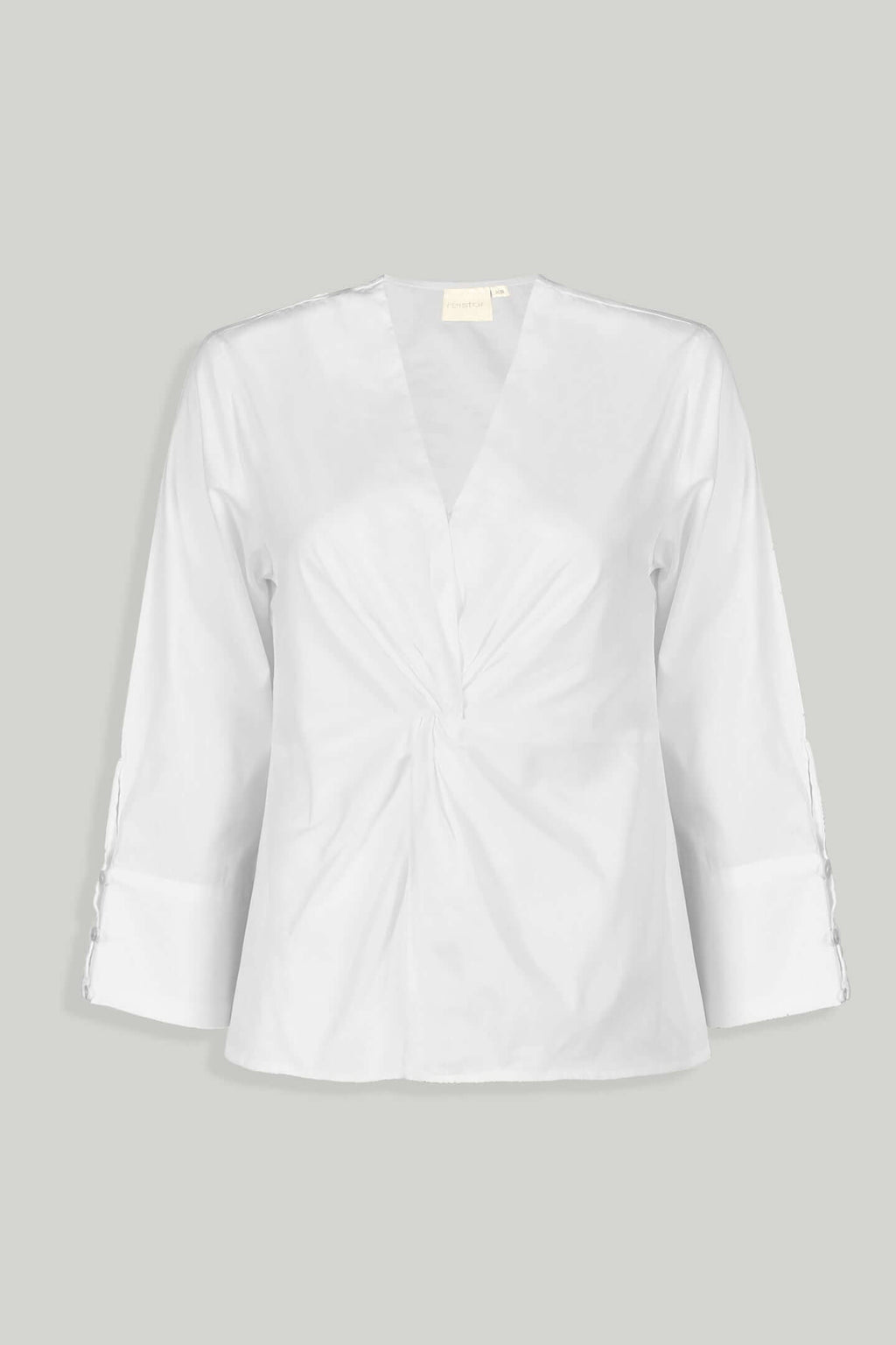 Front Twist Top in White - Lukas shop %