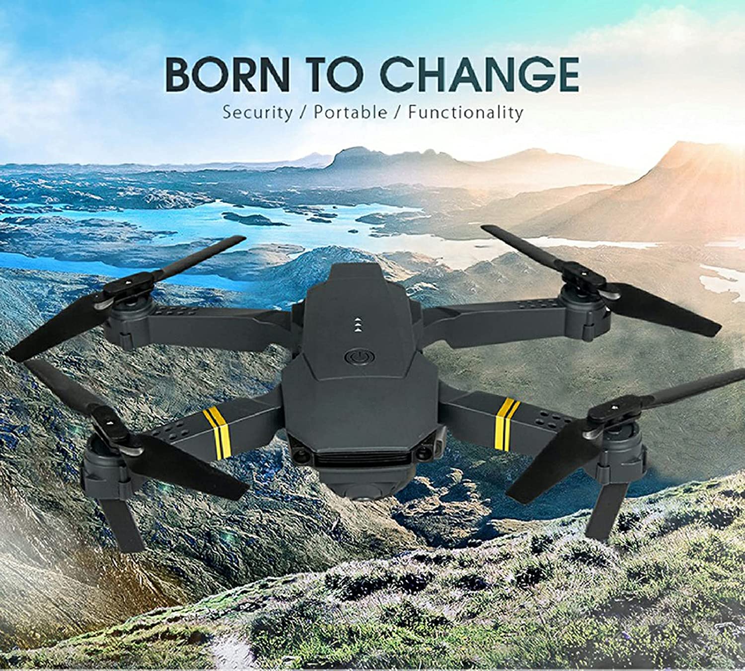 4K HD Dual Camera RC FPV WiFi Portable Wide Angle Foldable Quadcopter Drone - Lukas shop %