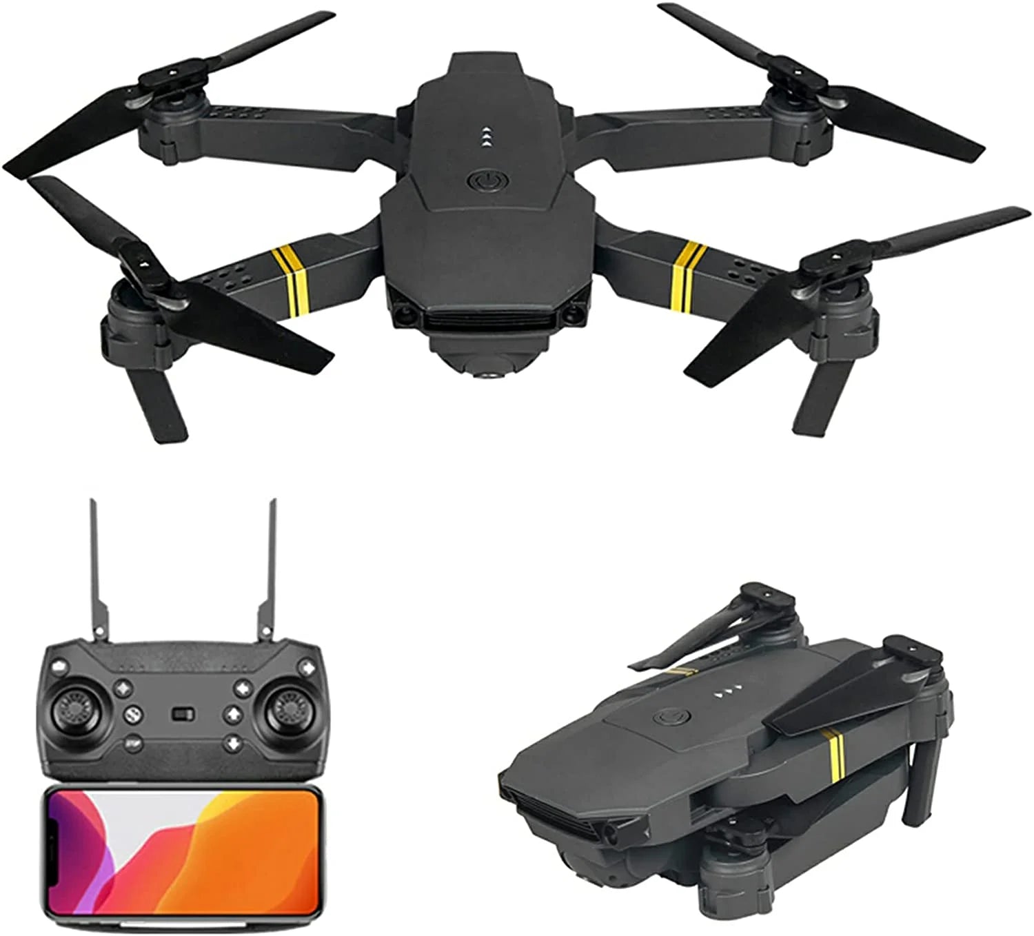 4K HD Dual Camera RC FPV WiFi Portable Wide Angle Foldable Quadcopter Drone - Lukas shop %