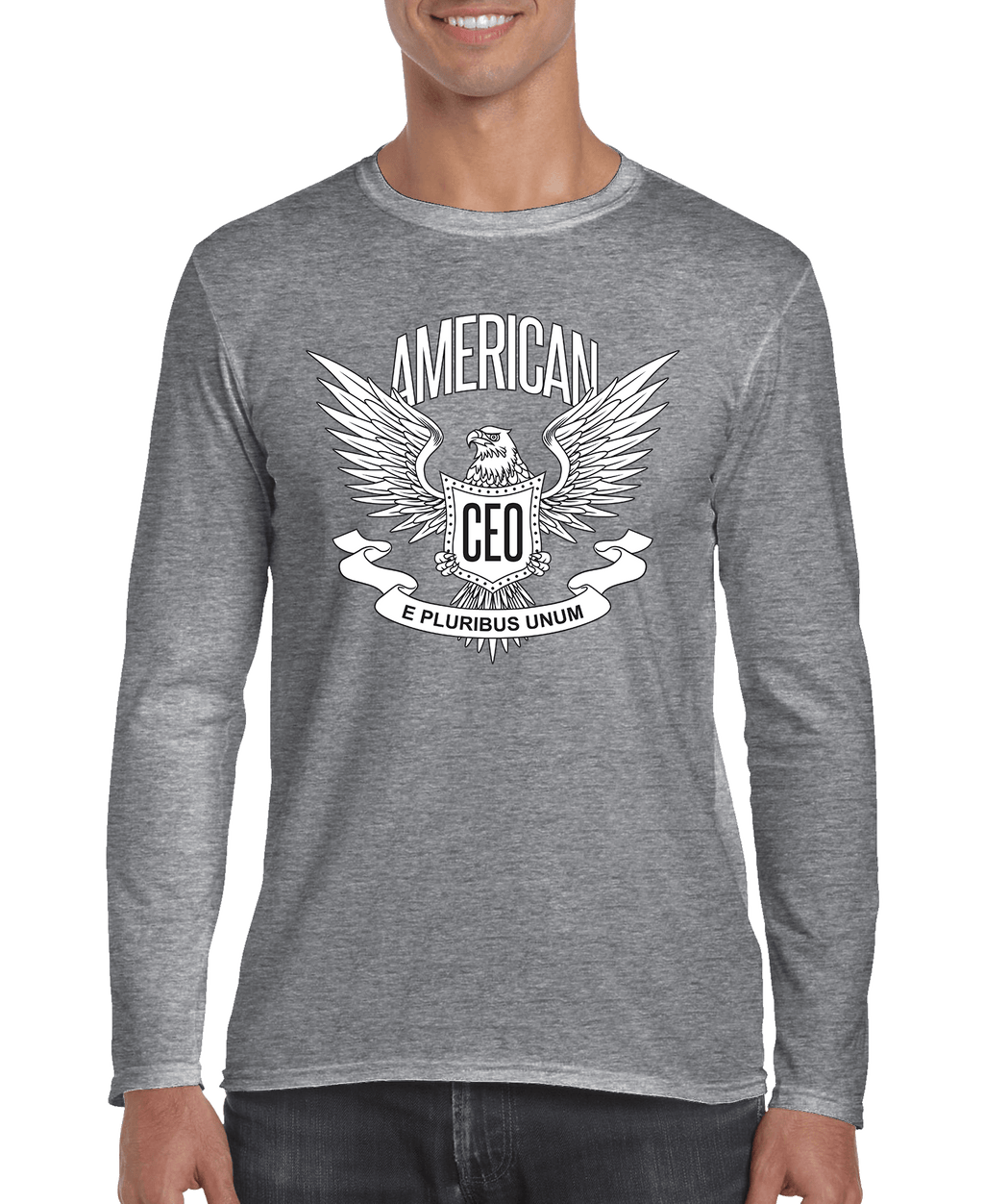American CEO Patriotic Eagle Men's Long Sleeve Shirt - Lukas shop %