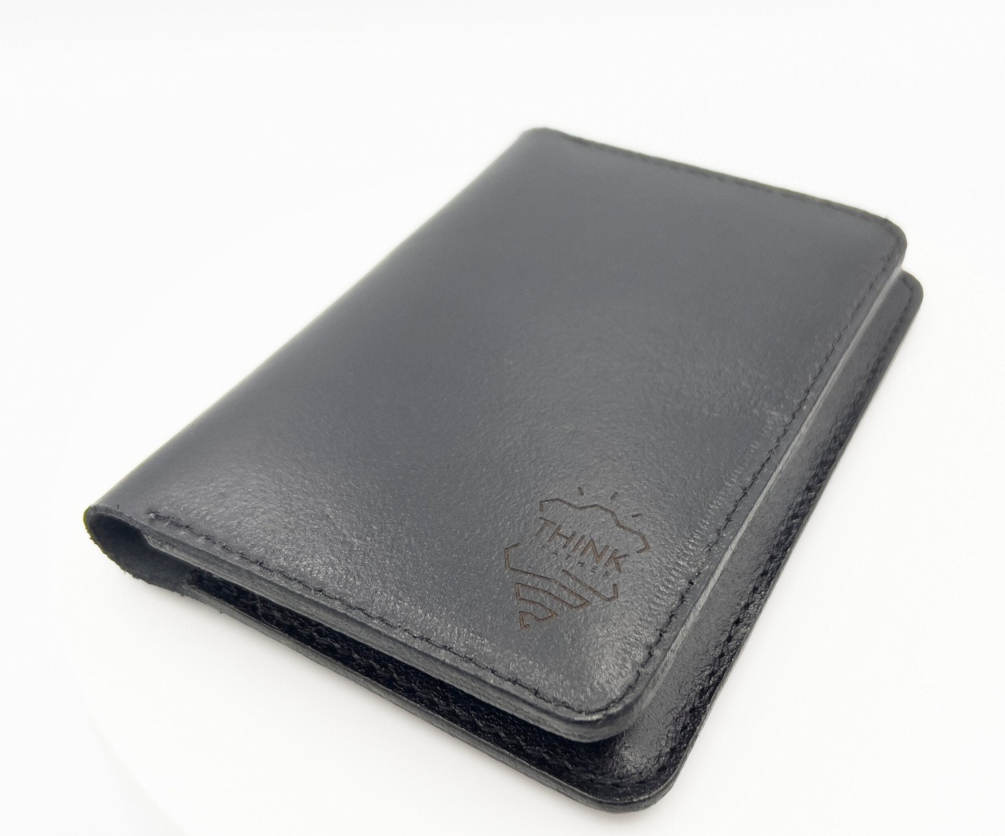 Skórzany portfel paszportowy - czarny - Lukas shop %