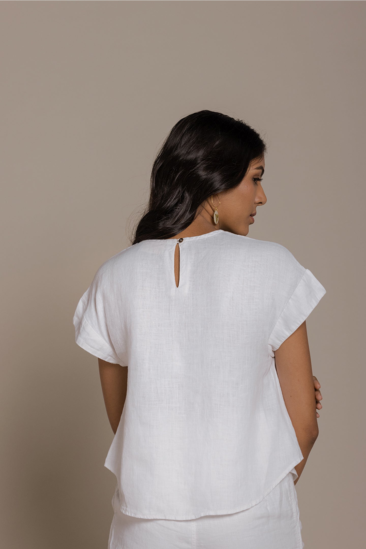 Sandcastle Saturdays Top in White - Lukas shop %