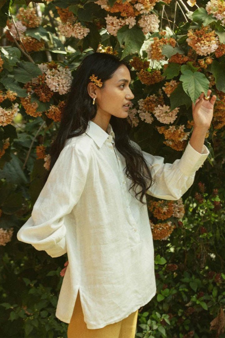 Summer Shirt in Off - white - Lukas shop %