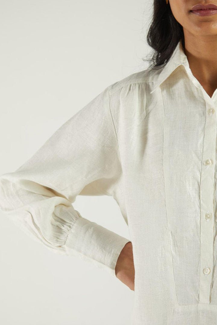 Summer Shirt in Off - white - Lukas shop %