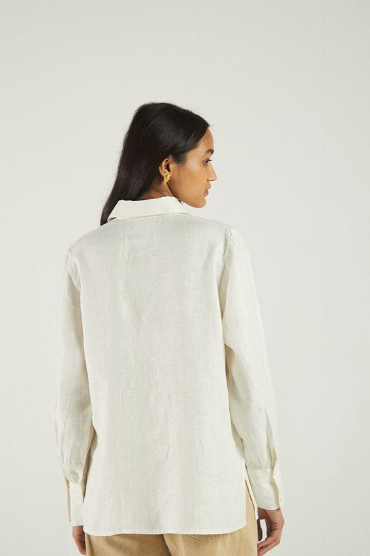 Summer Shirt in Off - white - Lukas shop %