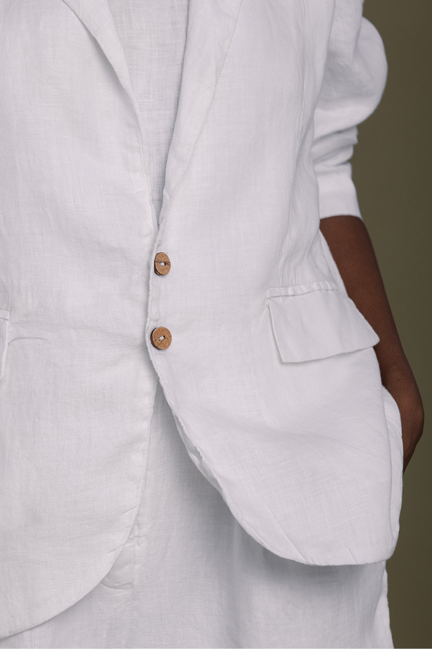 Hemp Three Piece Set in White - Lukas shop %