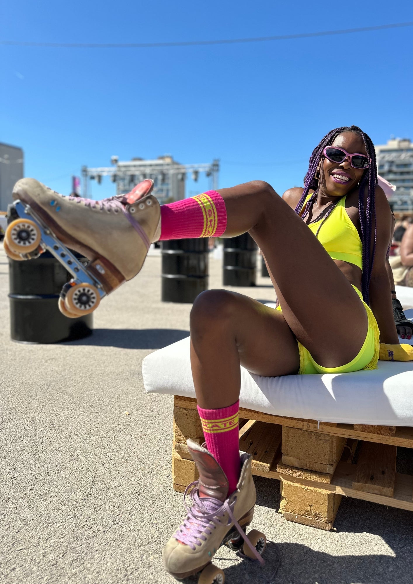 SKATE SOCKS Pink - Lukas shop %