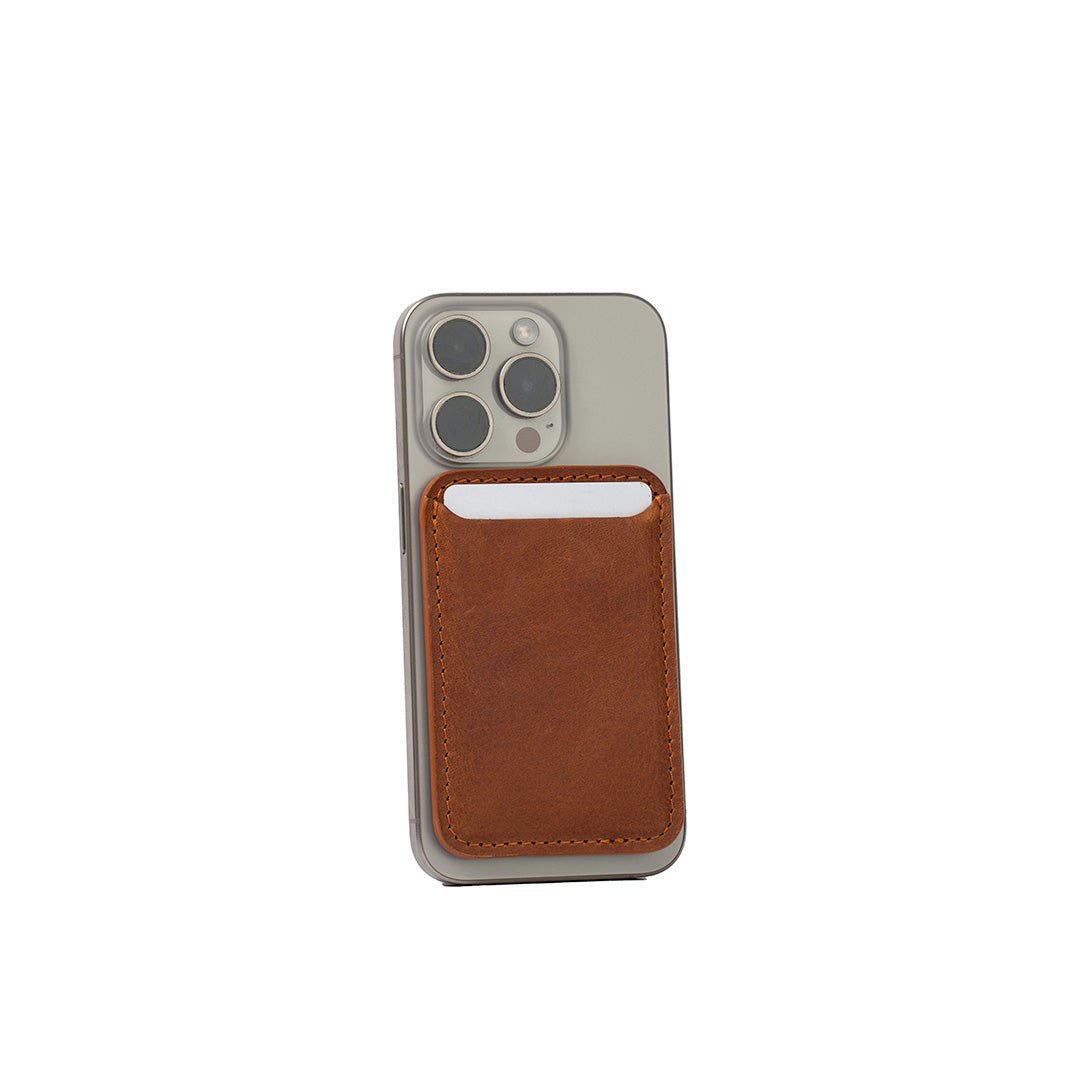 Full - Grain Leather MagSafe wallet - Classic - Lukas shop %