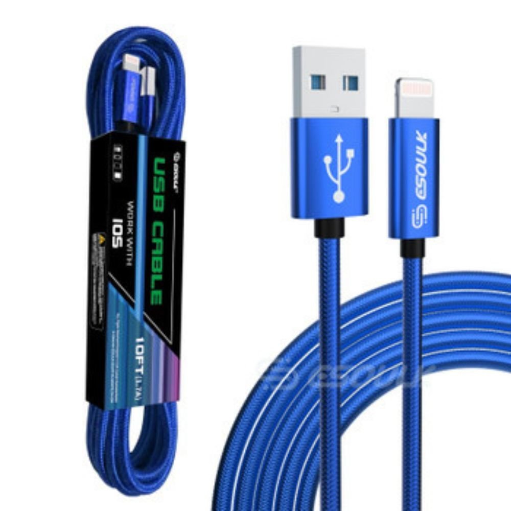 10FT USB Cable For IPhone XS/XR/XS MAX 1.7A - Lukas shop %