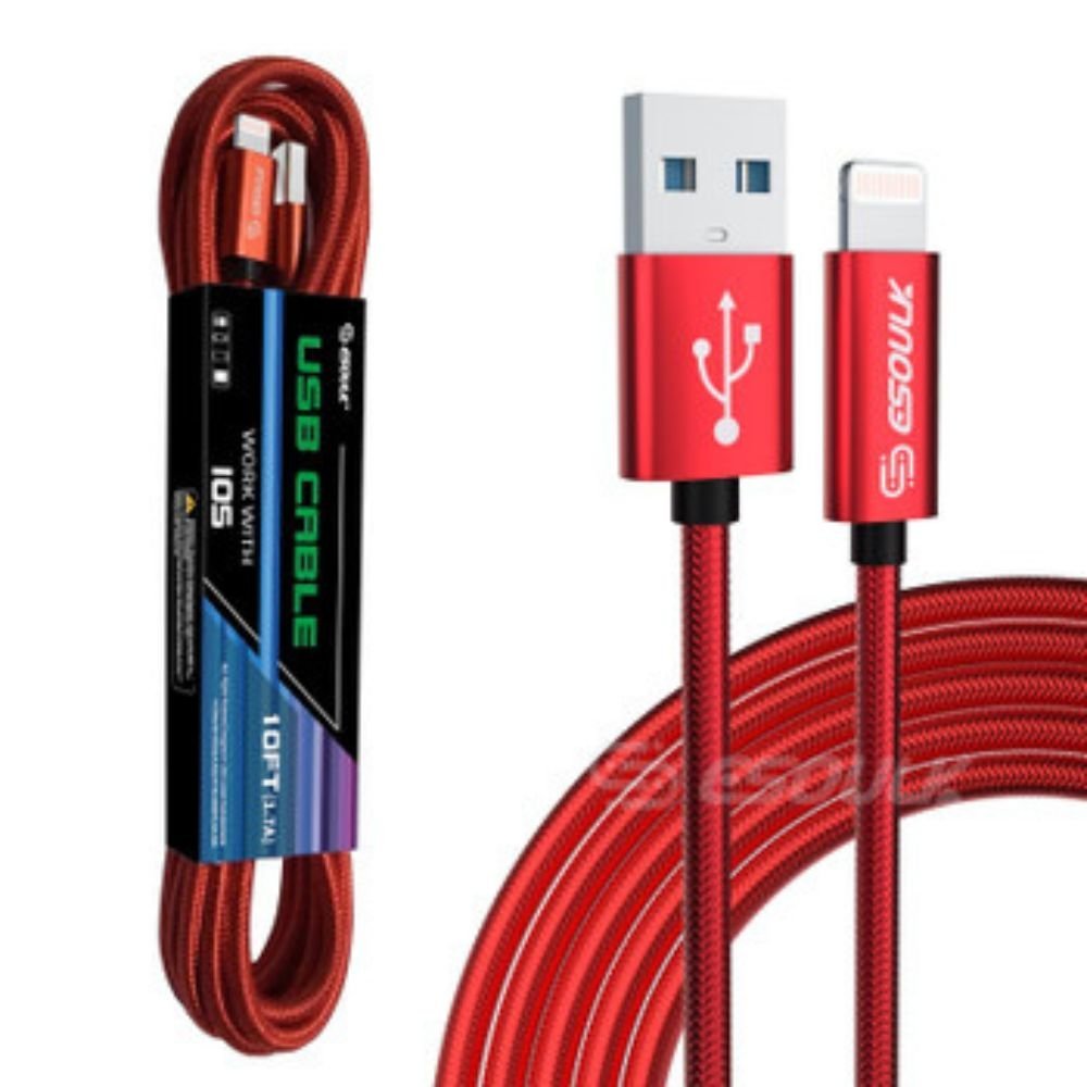 10FT USB Cable For IPhone XS/XR/XS MAX 1.7A - Lukas shop %