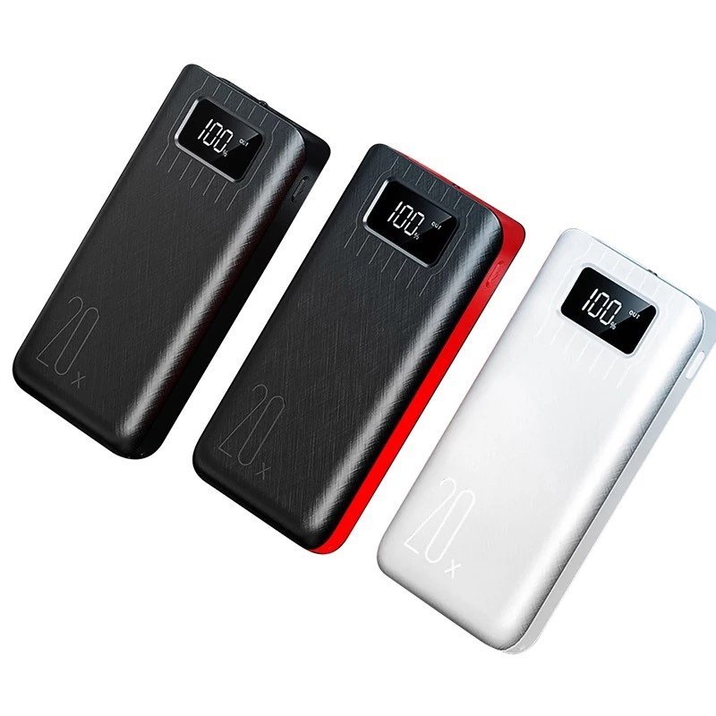 20000mAh External Battery Power Bank Dual USB With LED Flashlight - Lukas shop %
