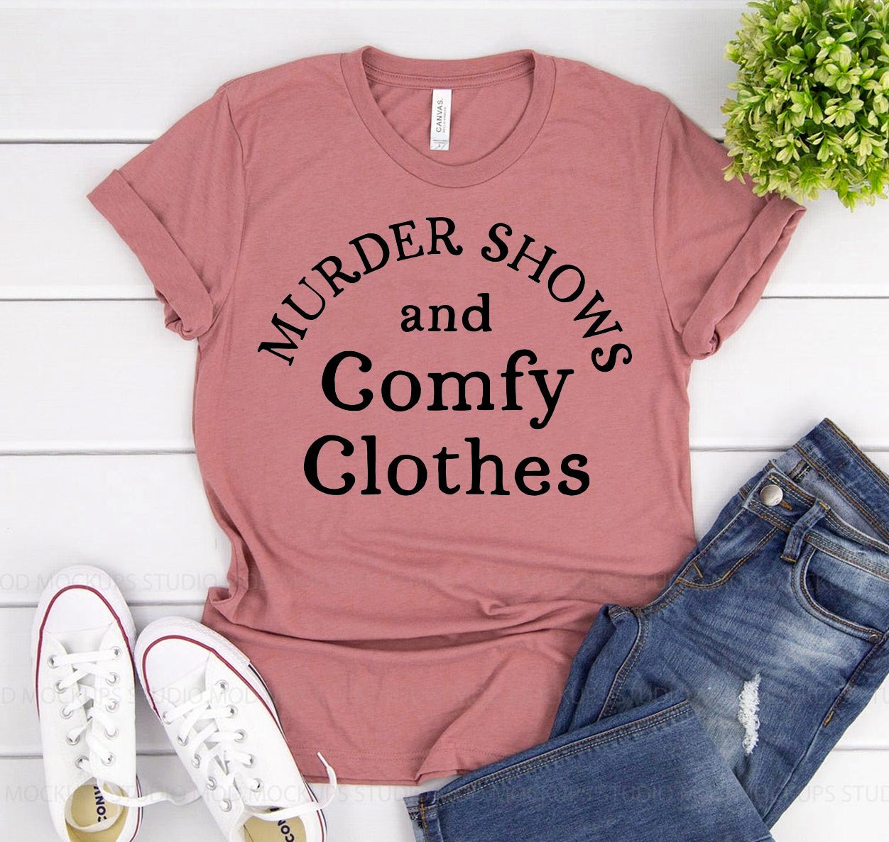 Murder Shows And Comfy Clothes T-shirt - Lukas shop %